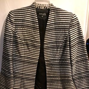 Black and silver blazer